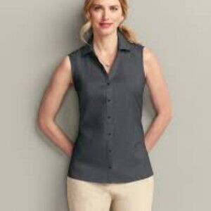 Eddie Bauer Black Sleeveless Tech Shirt Size Large
